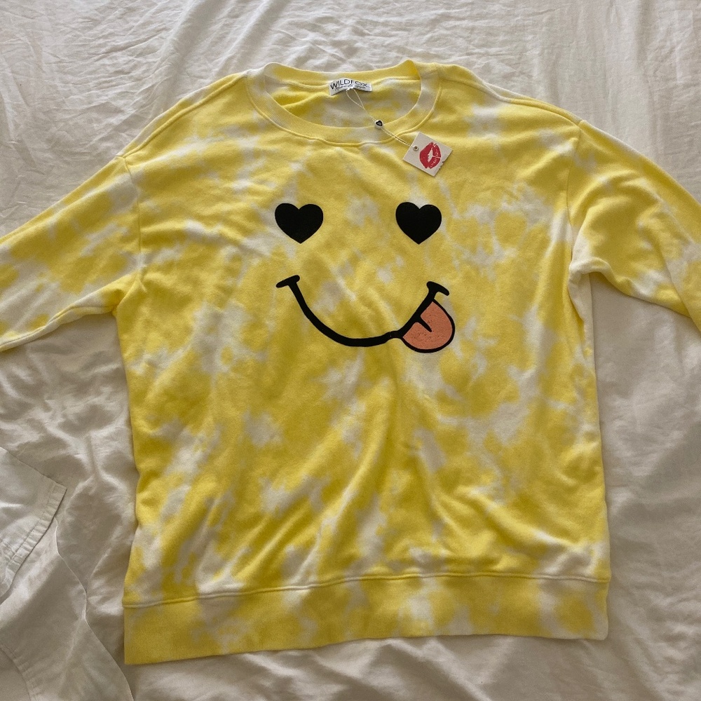 Wildfox Smiley Face Sweater size S